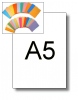 Zestaw: papier A5 + koperta - biaa