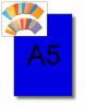 Zestaw: papier A5 + koperta - niebieska
